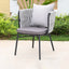 American Country Rattan Beach Chairs Designer Rope Armchair Outdoor Furniture Leisure Outdoor Chairs Modern Single Sofa Chair GM