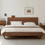 Walnut Wood Master Bed