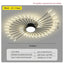 Modern LED Ceiling Lamps Acrylic Sunflower Ceiling Lights Brushed Antique Gold Creative Chandelier Living Dining Room Lighting