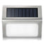 4 pack Stainless Steel 3LED Solar Lamp 