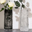 Vase Glacier Vase Glass Transparent Flower Arrangement Rose Flower Living Room Dining Table Decoration Bottle