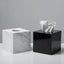 Natural Stone Marble Tissue Box Holder with Removable Transparent Bottom