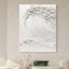 Modern Wall Painting Art Heavy Textured Thick 3D Abstract White Acrylic Painting Canvas Picture Art Hand Painted Wall Artwork