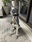 Large Silver Dobermann Sculpture