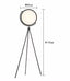 Italian Designer Creative Floor Lamp Simple Black and White CORNER LAMP Adjustable Study Bedside Floor Lamp LED Tripod Lamp