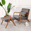 Modern Solid Wood Fabric Living Room Sofas Lazy Chairs Nordic Single Sofa Chair Bedroom Leisure Room Sofa Furniture