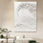 Modern Wall Painting Art Heavy Textured Thick 3D Abstract White Acrylic Painting Canvas Picture Art Hand Painted Wall Artwork