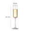 2Pcs Goblet Champagne Glass Unleaded Crystal Wine Glass Cup Sweet Wine Glass Sparkling Wine Glass Bar Wedding Family Drink Glass