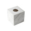 Natural Stone Marble Tissue Box Holder with Removable Transparent Bottom