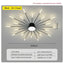 Modern LED Ceiling Lamps Acrylic Sunflower Ceiling Lights Brushed Antique Gold Creative Chandelier Living Dining Room Lighting