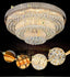 Modern Crystal Ceiling Lights Lamps Luxury Ceiling Lamps Golden Luminaria Deckenleuchte round Crystal Lighting Home LED Fixture