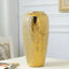 Golden Ceramic Abstract Vase Home Decoration Desk Ornament Showroom Fashion Decorative Vase Wedding Gift