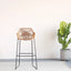 Modern Minimalist Bar Chair Bar Chairs High Stool Bar Stool Home Nordic High Chair PP Rattan Chair Bar Stool