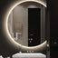 Creative Dressing Table Smart Bathroom Mirrors Special-Shaped LED Makeup Mirrors for Bathroom Wall-Mounted round Bath Mirrors GM