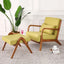 Modern Solid Wood Fabric Living Room Sofas Lazy Chairs Nordic Single Sofa Chair Bedroom Leisure Room Sofa Furniture