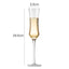 2Pcs Goblet Champagne Glass Unleaded Crystal Wine Glass Cup Sweet Wine Glass Sparkling Wine Glass Bar Wedding Family Drink Glass