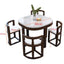 Marble Dining Table with 4 Chairs Set Combination Simple Modern Small Apartment Home Kitchen Furniture