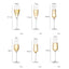 2Pcs Goblet Champagne Glass Unleaded Crystal Wine Glass Cup Sweet Wine Glass Sparkling Wine Glass Bar Wedding Family Drink Glass