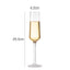 2Pcs Goblet Champagne Glass Unleaded Crystal Wine Glass Cup Sweet Wine Glass Sparkling Wine Glass Bar Wedding Family Drink Glass