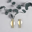 Nordic Style Rose Golden Stainless Steel Vase Wall Holder Flowerpot Home Decoration Creative Living Room Wall Mirror Vase